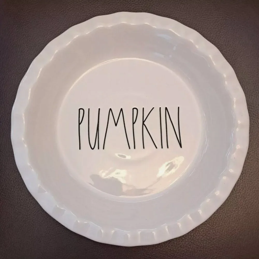 Rae Dunn Pumpkin Pie Baking Plate/Dish